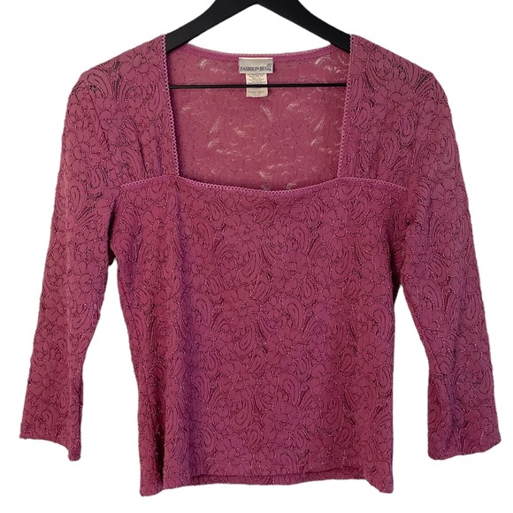 Vintage 90s Lace Top - Picture 5 of 6